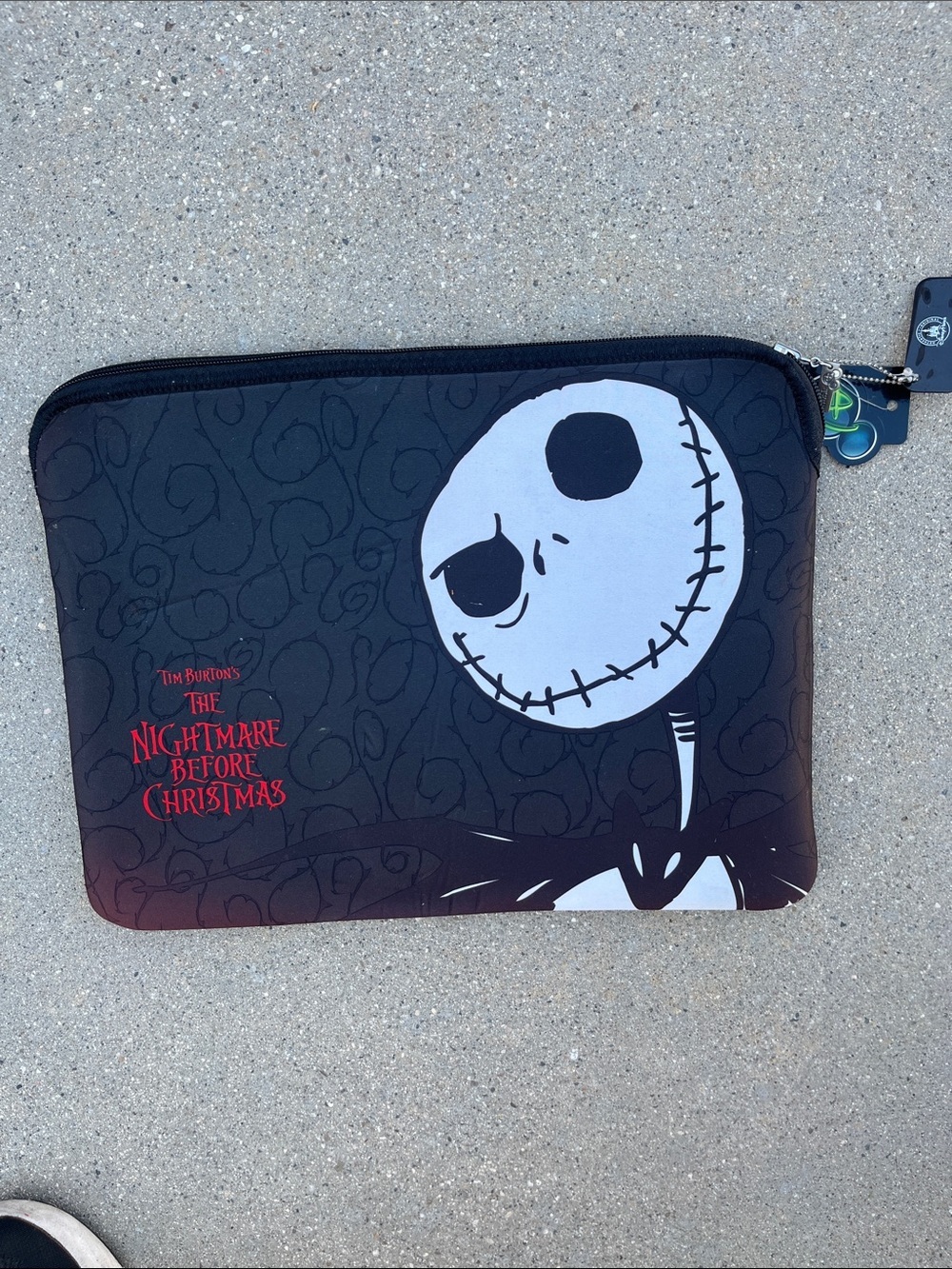 Hot Topic The Nightmare Before Christmas Jack Skellington Black Laptop Sleeve